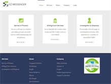 Tablet Screenshot of ezmessenger.com